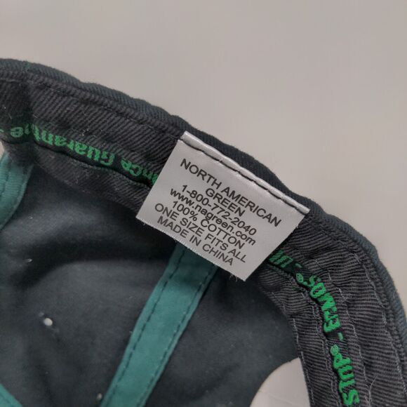 North American Green Men's Strapback Hat Black Size OSFA Embroidered Logo VMAX3 - Picture 7 of 7